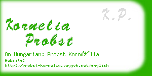 kornelia probst business card